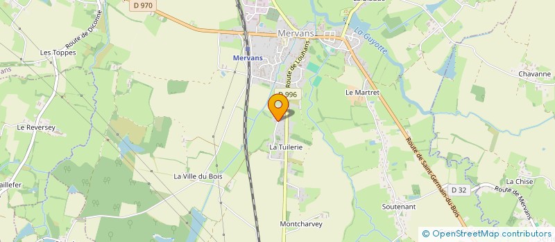 localisation de l'entreprise MADAME LUCIE MAUCHAND  MERVANS