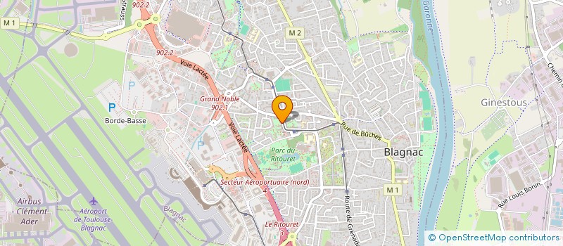 localisation de l'entreprise MADAME LUCIE MAURO  BLAGNAC