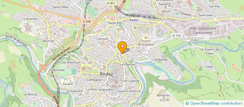 localisation de l'entreprise MADAME LUCIE MAZEL  RODEZ