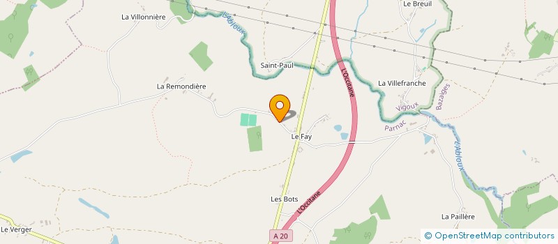 localisation de l'entreprise MADAME LUCIE MAZOU à PARNAC