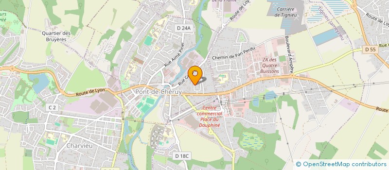 localisation de l'entreprise MADAME LUCIE MELESVILLE  PONT-DE-CHERUY