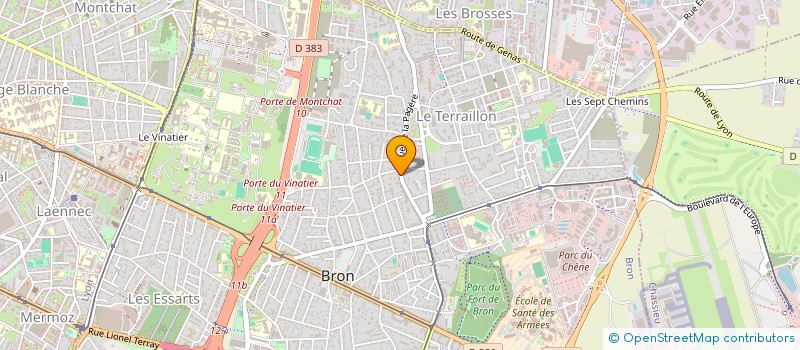 localisation de l'entreprise MADAME LUCIE METRAL  BRON