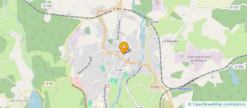 localisation de l'entreprise MADAME LUCIE MIALET  MEYMAC