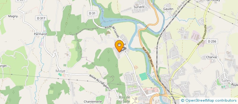 localisation de l'entreprise MADAME LUCIE MICHALLAND  RUMILLY