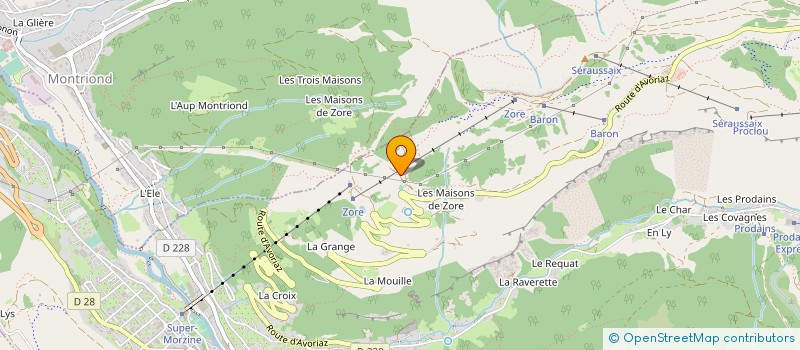 localisation de l'entreprise MADAME LUCIE MICHAUD  MORZINE