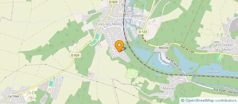 localisation de l'entreprise MADAME LUCIE MIJAJLOVIC  CIRES-LES-MELLO