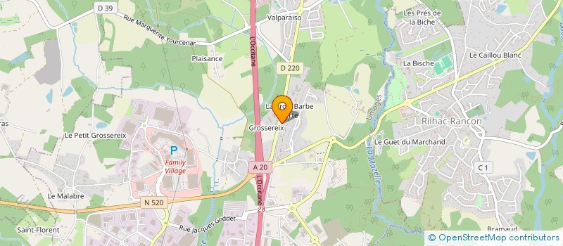 localisation de l'entreprise MADAME LUCIE MILLOT  LIMOGES