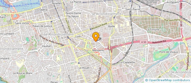 localisation de l'entreprise MADAME LUCIE MOEREL à MARSEILLE