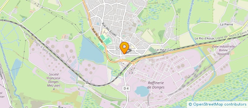 localisation de l'entreprise MADAME LUCIE MOINARD  DONGES