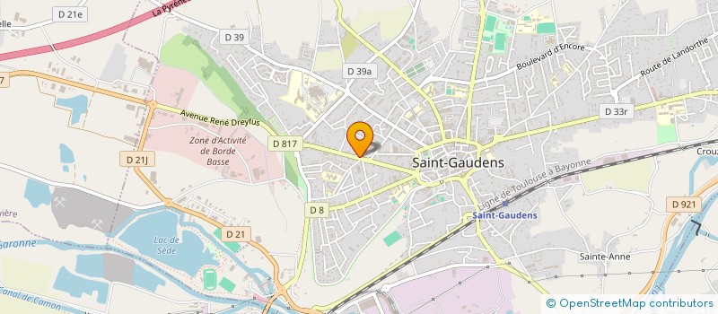 localisation de l'entreprise MADAME LUCIE MONGE  SAINT-GAUDENS