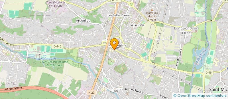 localisation de l'entreprise MADAME LUCIE MONGIN  MONTLHERY