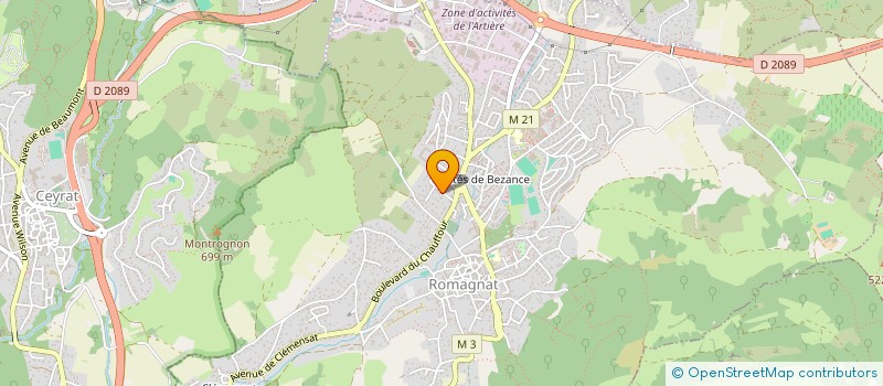 localisation de l'entreprise MADAME LUCIE MONIER  ROMAGNAT