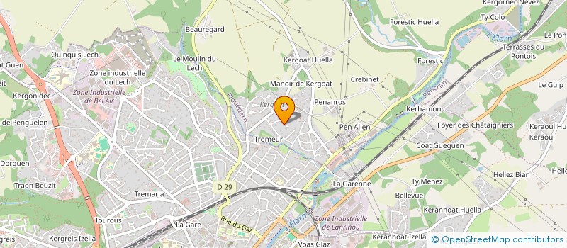 localisation de l'entreprise MADAME LUCIE MONNIER  PLOUEDERN