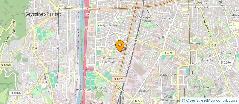 localisation de l'entreprise MADAME LUCIE MONTEIL à GRENOBLE