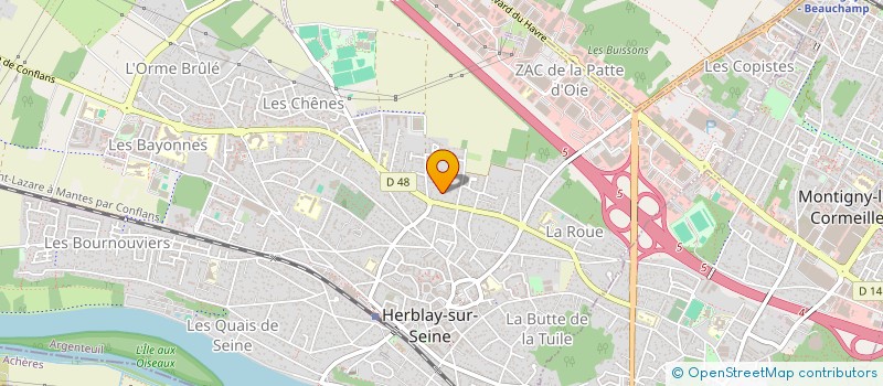 localisation de l'entreprise MADAME LUCIE MOOROOVEN  HERBLAY-SUR-SEINE