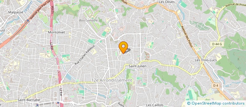 localisation de l'entreprise MADAME LUCIE MOREIRA à MARSEILLE
