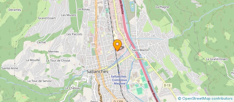 localisation de l'entreprise MADAME LUCIE MORLET  SALLANCHES