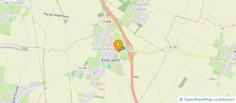 localisation de l'entreprise MADAME LUCIE MOUCHEL  GRAINVILLE-LANGANNERIE