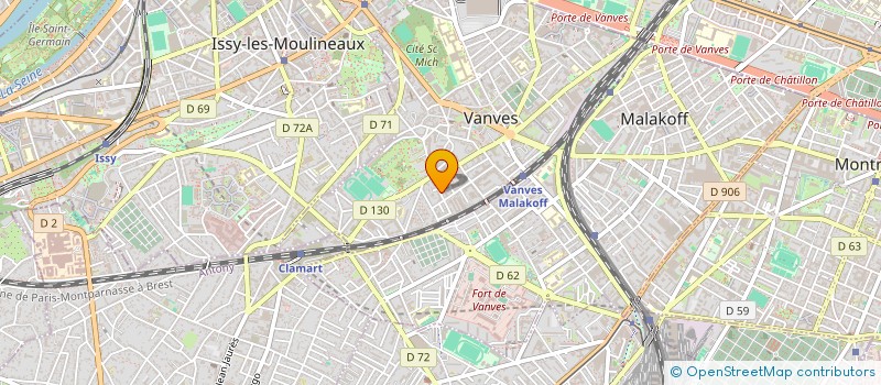 localisation de l'entreprise MADAME LUCIE MOULIS  VANVES