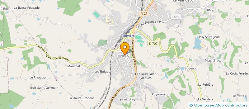 localisation de l'entreprise MADAME LUCIE MOUNEIX à THIVIERS