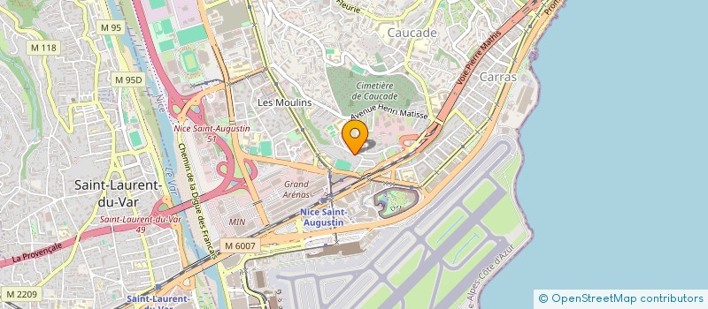 localisation de l'entreprise MADAME LUCIE MOUREY à NICE