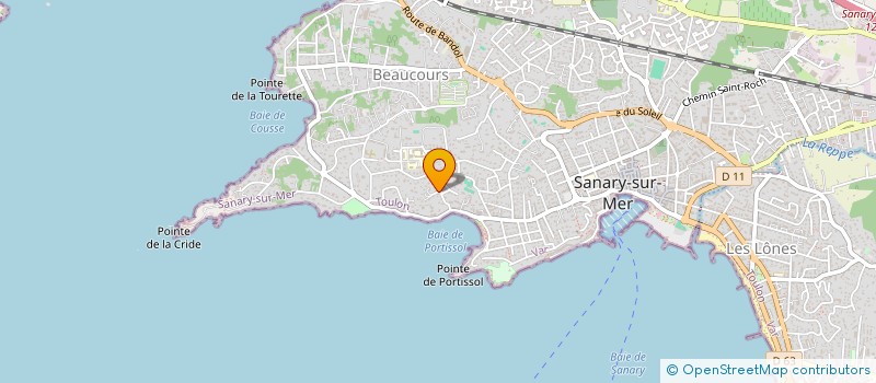localisation de l'entreprise MADAME LUCIE MOUSSU à SANARY-SUR-MER