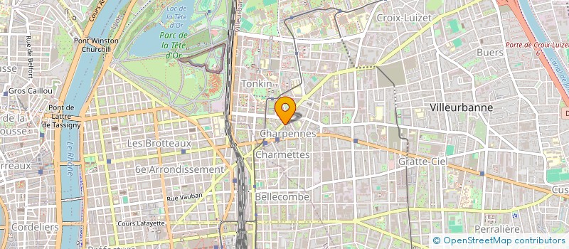 localisation de l'entreprise MADAME LUCIE MUNOZ  VILLEURBANNE