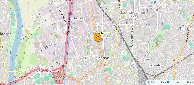 localisation de l'entreprise MADAME LUCIE MUZART  TOULOUSE