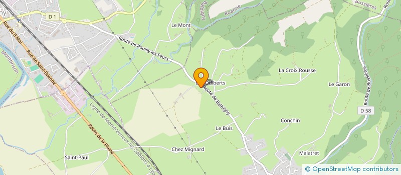 localisation de l'entreprise MADAME LUCIE NAOURI  POUILLY-LES-FEURS