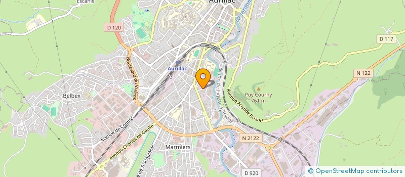 localisation de l'entreprise MADAME LUCIE NAUDET à AURILLAC