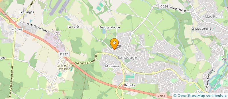 localisation de l'entreprise MADAME LUCIE NOUHANT à LIMOGES