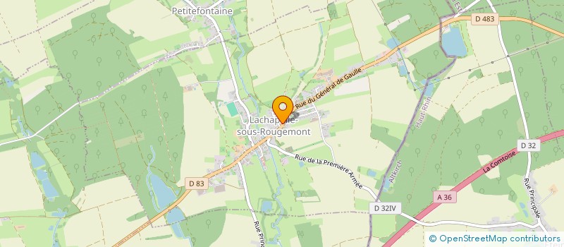 localisation de l'entreprise MADAME LUCIE OESTERLE à LACHAPELLE-SOUS-ROUGEMONT