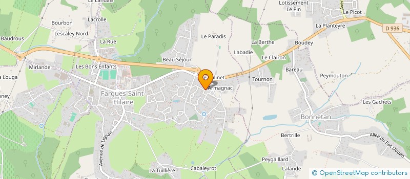 localisation de l'entreprise MADAME LUCIE OLIVARES  FARGUES-SAINT-HILAIRE