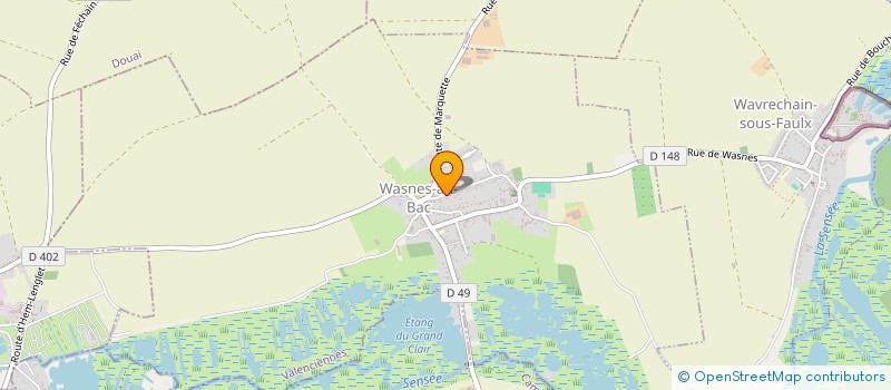 localisation de l'entreprise MADAME LUCIE OLIVIER  WASNES-AU-BAC