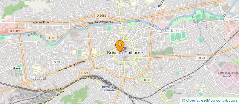 localisation de l'entreprise MADAME LUCIE OUDOT à BRIVE-LA-GAILLARDE