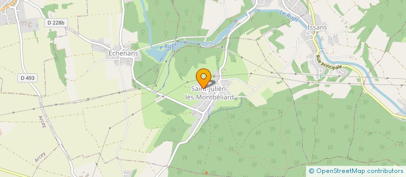 localisation de l'entreprise MADAME LUCIE PAGES  SAINT-JULIEN-LES-MONTBELIARD