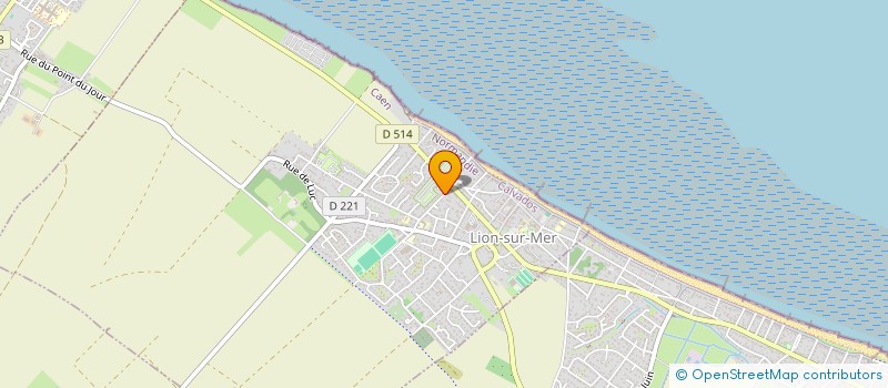 localisation de l'entreprise MADAME LUCIE PALLU  LION-SUR-MER