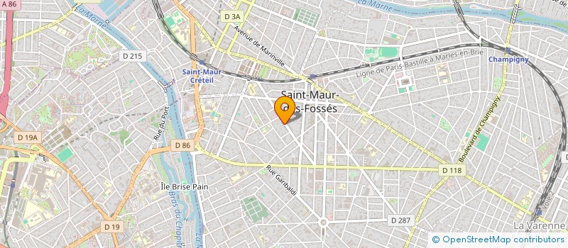 localisation de l'entreprise MADAME LUCIE PALSKY à SAINT-MAUR-DES-FOSSES