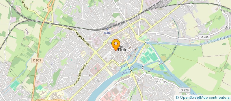 localisation de l'entreprise MADAME LUCIE PAPILLARD à DOLE