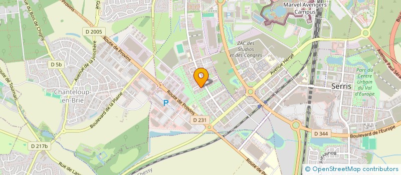 localisation de l'entreprise MADAME LUCIE PARDONCHE  MONTEVRAIN