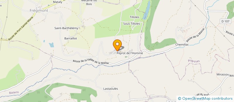 localisation de l'entreprise MADAME LUCIE PARESYS  FREGIMONT