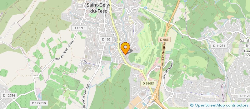 localisation de l'entreprise MADAME LUCIE PARRA  SAINT-GELY-DU-FESC