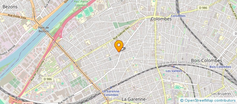 localisation de l'entreprise MADAME LUCIE PAUTET  COLOMBES