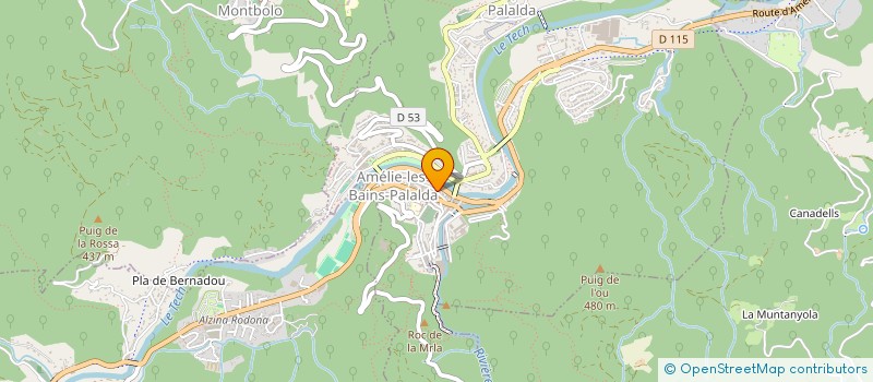 localisation de l'entreprise MADAME LUCIE PAVILLON  AMELIE-LES-BAINS-PALALDA