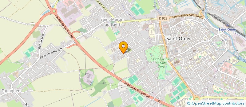 localisation de l'entreprise MADAME LUCIE PAVY  SAINT-MARTIN-LEZ-TATINGHEM