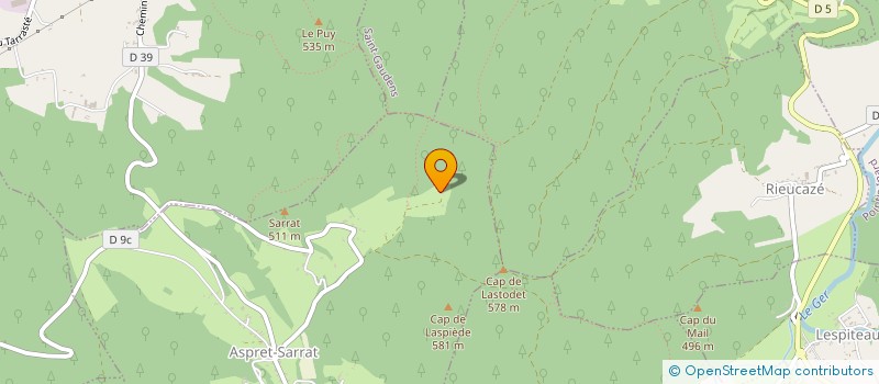 localisation de l'entreprise MADAME LUCIE PAYRAU  ASPRET-SARRAT