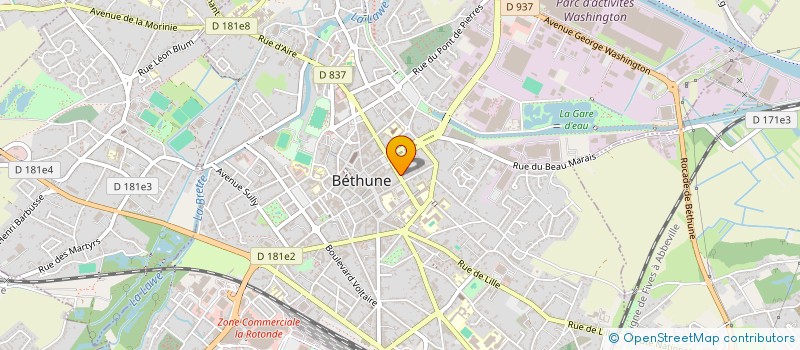 localisation de l'entreprise MADAME LUCIE PELC à BETHUNE