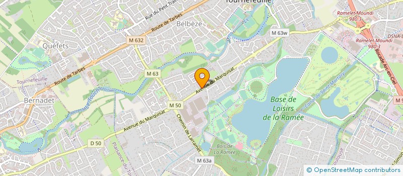 localisation de l'entreprise MADAME LUCIE PELLETIER  TOURNEFEUILLE