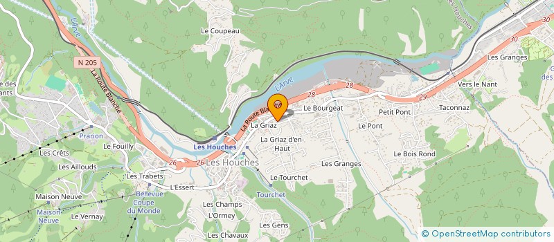 localisation de l'entreprise MADAME LUCIE PENDERED-MAZER  LES HOUCHES