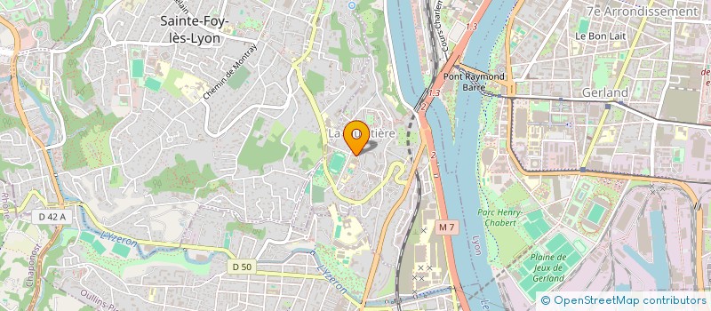 localisation de l'entreprise MADAME LUCIE PENDUFF  LA MULATIERE